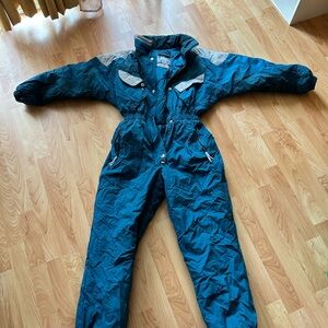 Vintage Teal ski suit
